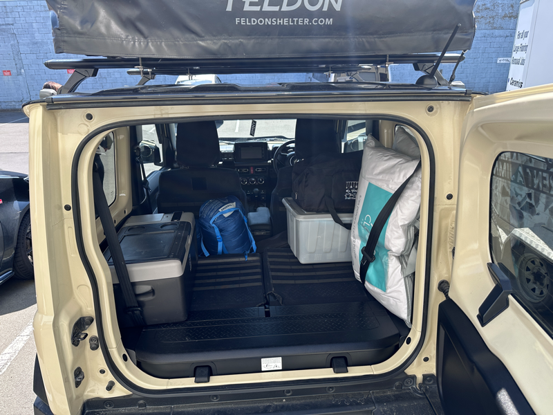 Camping rental equipment included in the Adventure Package