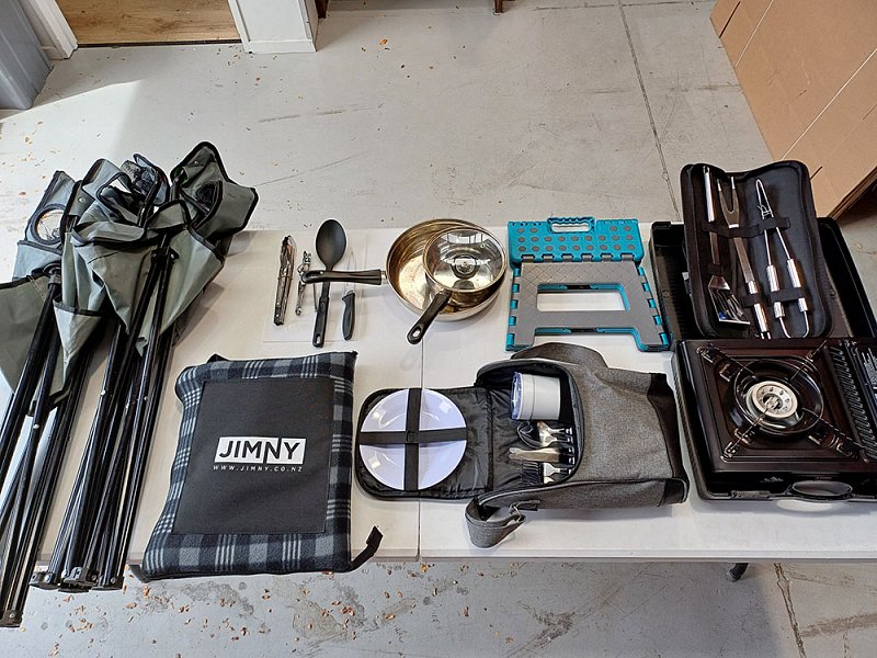 Jimny interior with full Adventure Package and luggage space