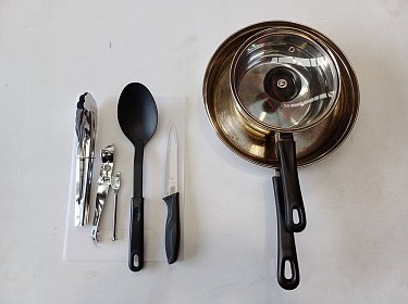 Adventure Package barbecue utensils and cooking gear