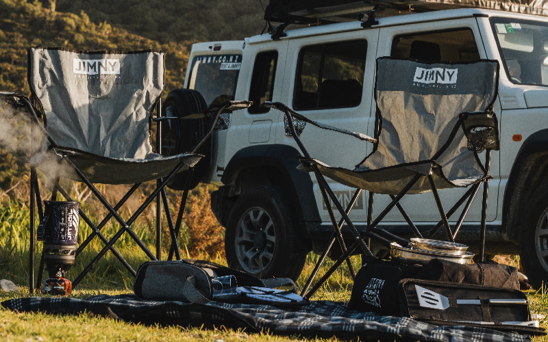 Suzuki Jimny Adventure Package ready for a South Island camping trip