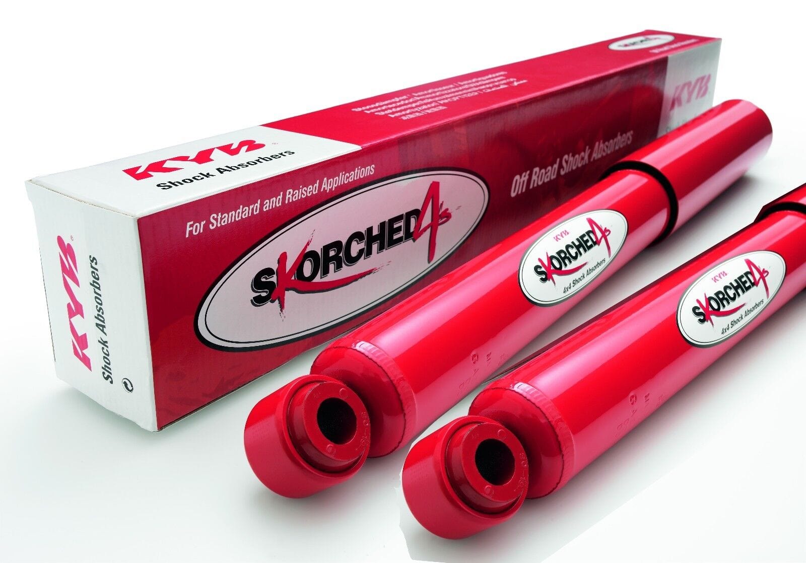 KYB Skorched4 heavy duty shocks for Suzuki Jimny JB74, full set of four