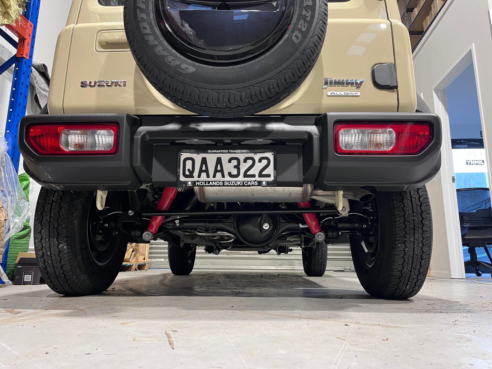 KYB Skorched4 suspension on a Suzuki Jimny JB74